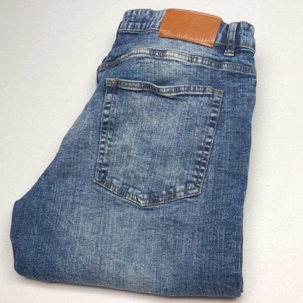 LIKE NEW VINTAGE MENS UH DENIM SKINNY JEANS 36x34 ⭐️